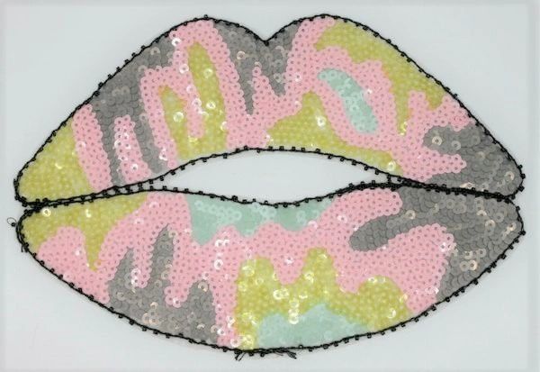 Sequin Patch: Funky Lips