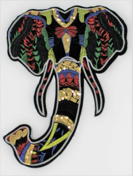 Embroidery Patch: Exotic Elephant