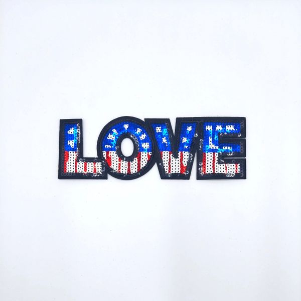 Sequin Patch: American LOVE