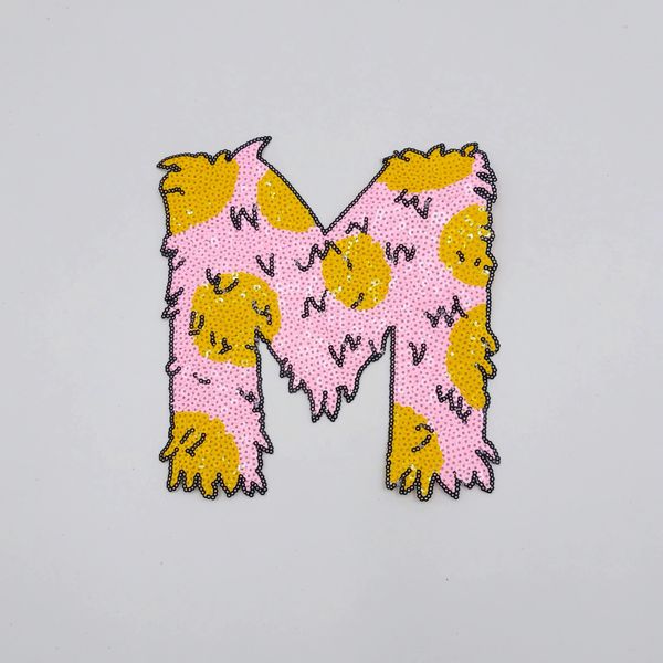 Sequin Patch: Fuzzy M