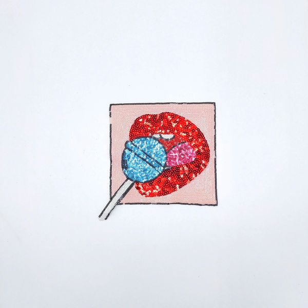 Sequin Patch: Lollipop Girl