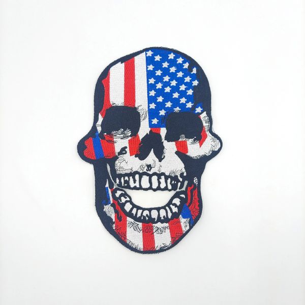 Embroidery Patch: American Skull