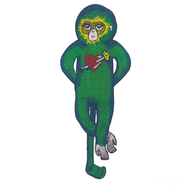 Embroidery Patch: Green Thug Monkey