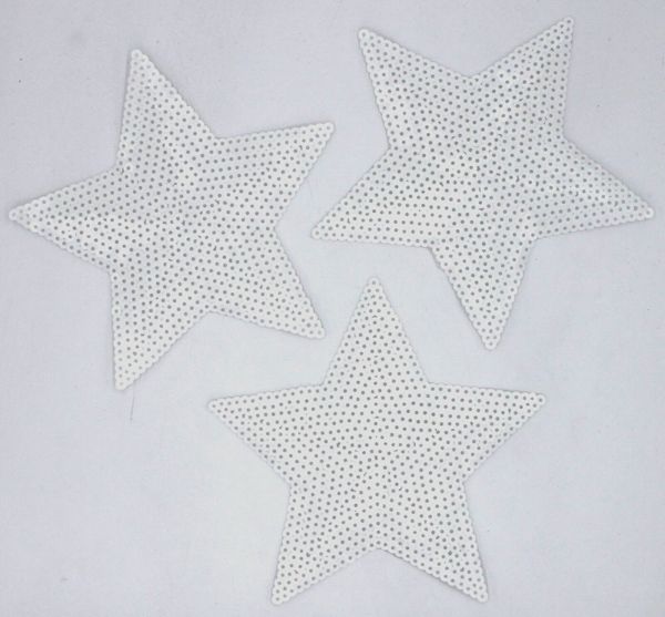 White Stars: Sequin Patch