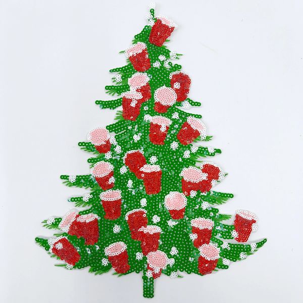 Sequin Patch: Christmas Tree