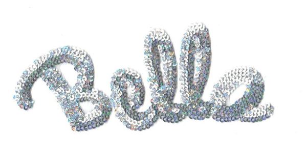 Sequin Patch: Silver BELLA