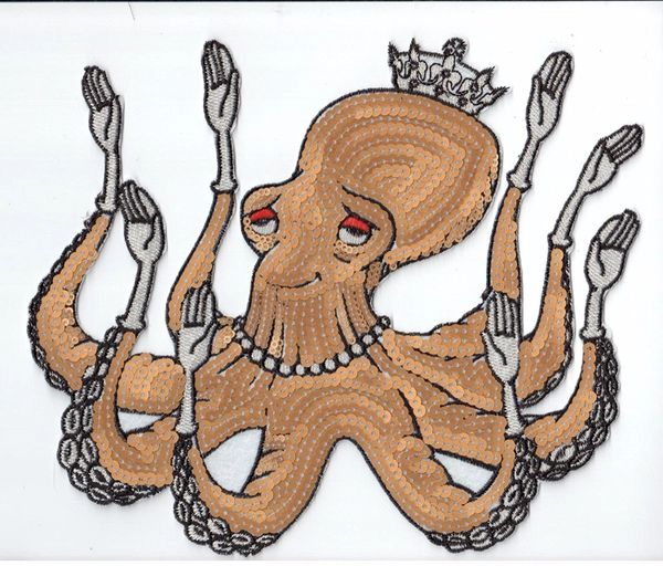 Sequin Patch:Octopus King