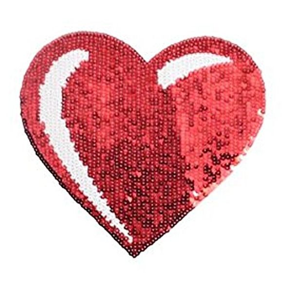 Red "Heart": Sequin Patch