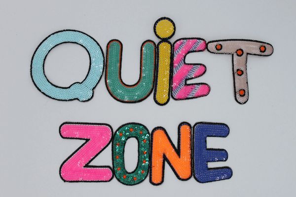 Sequin Patch: Quiet Zone