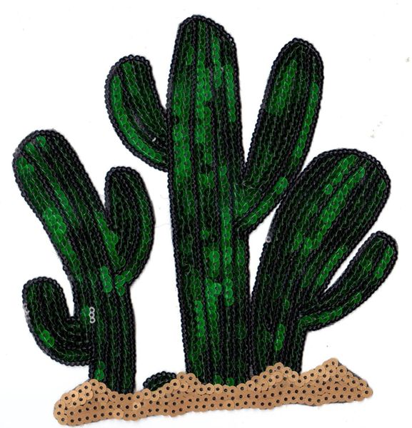 Sequin Patch: Cactus in the Desert