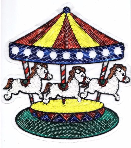 Sequin Patch: Merry-Go-Round