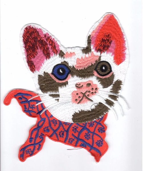 Embroidery Patch: Scarfed Cat