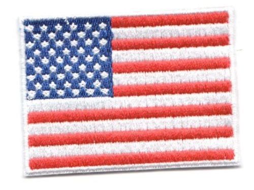 Embroidery Patch: Pocket Size Patriotic USA American Flags