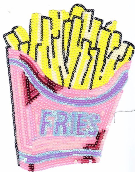 Sequin Patch: Fries