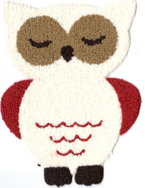 Chenille Patch: Sleeping Owl