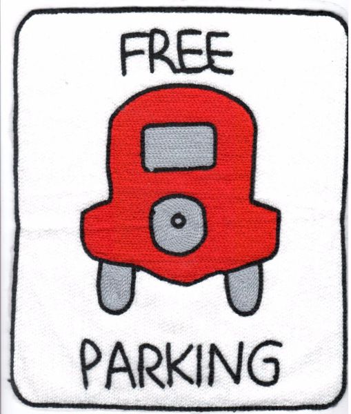 Chenille Patch: Free Parking