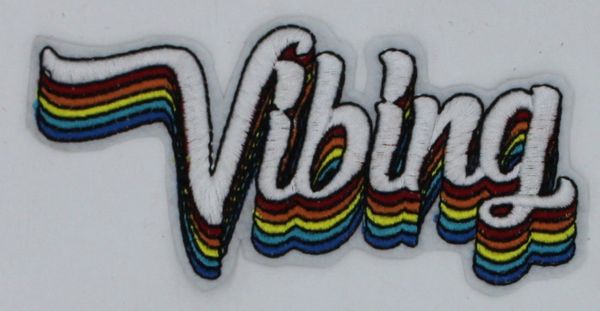 Embroidery Patch: Rainbow Vibing