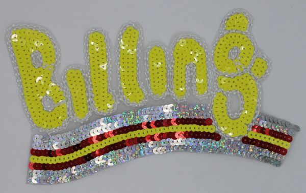 Yellow Billing: Sequin Patch