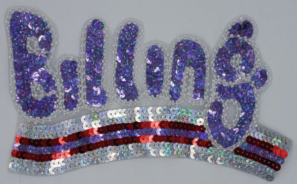 Purple Billing: Sequin Patch