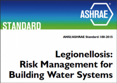 ASHRAE, Standard 188, requirement, ANSI, Legionella, Legionnaires' disease, water management plan