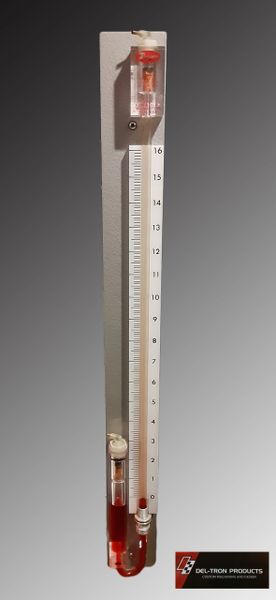 DWYER 36 INCH WELL TYPE MANOMETER WALL MOUNT