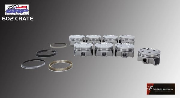 SRP 602 CRATE FORGED PISTONS RINGS KIT