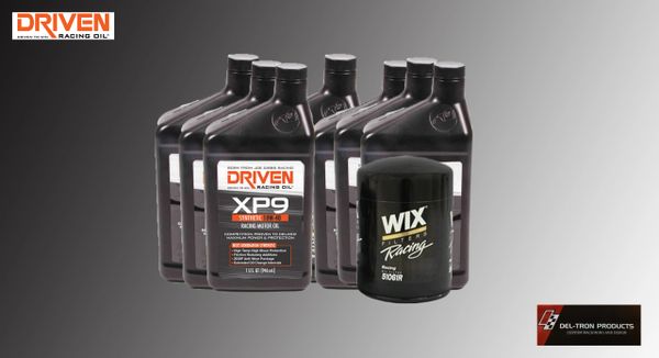 DRIVEN XP9 RACING MOTOR OIL 10W-40 (7 qts) WIX KIT