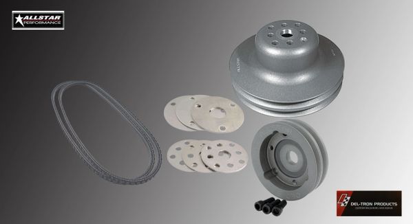 SBC OVAL TRACK WATER PUMP PULLEY KIT