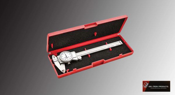 STARRETT 6 INCH DIAL CALIPERS W/MOLDED CASE