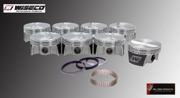 WISECO PROFESSIONAL MAX SERIES 350+30 CHEVY PISTONS/RING KIT