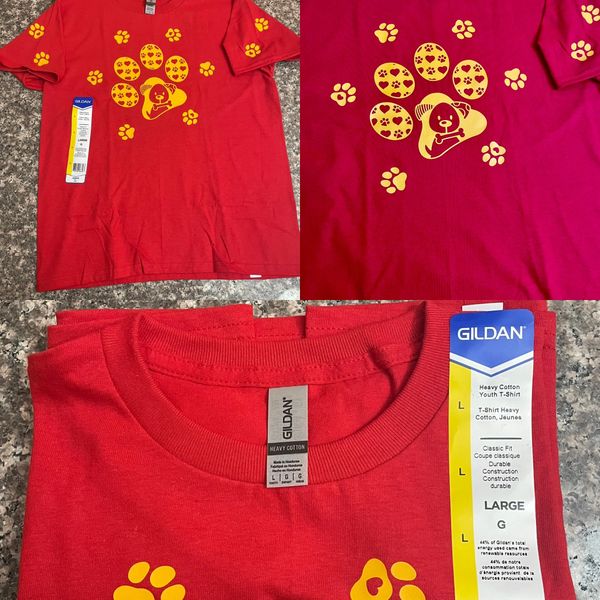 Youth Dog in Paw T shirt