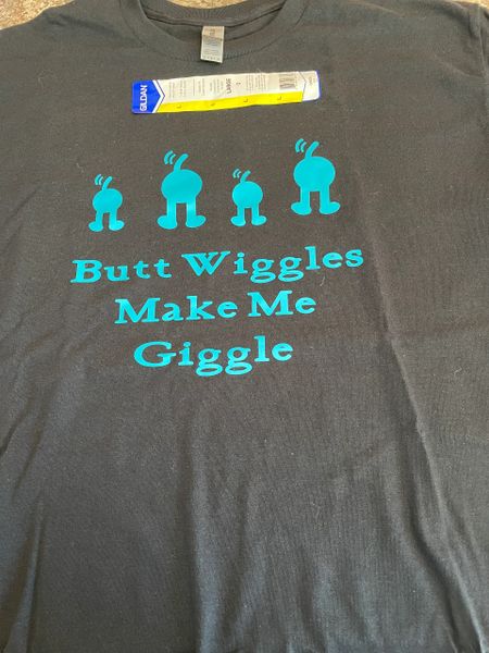 Butt Wiggles Adult Tshirt