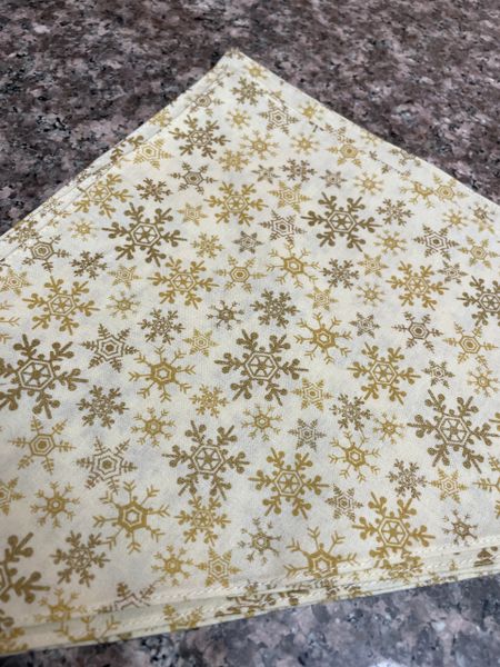 Gold snowflake Bandanna