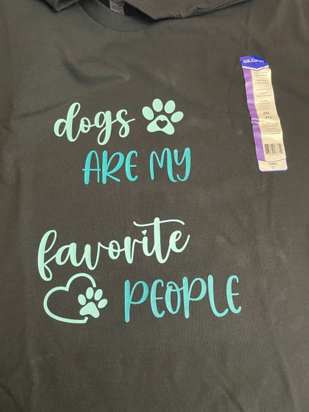 Dogs are my favorite people Adult Tshirt
