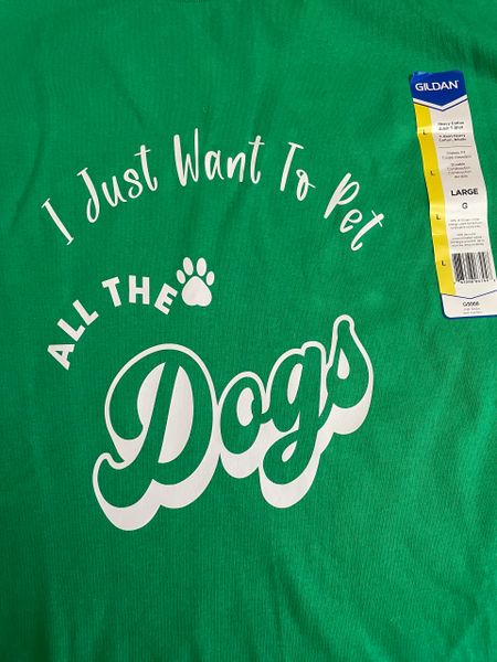 I just want to pet all the dogs Adult Tshirt