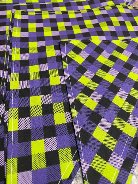 Purple, green plaid