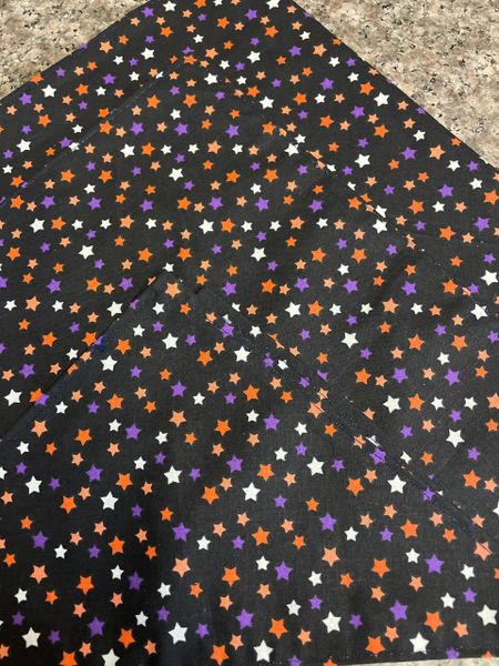 Stars purple white and orange