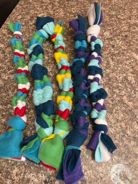 Fleece Tug/Rope Toy (4 strand)