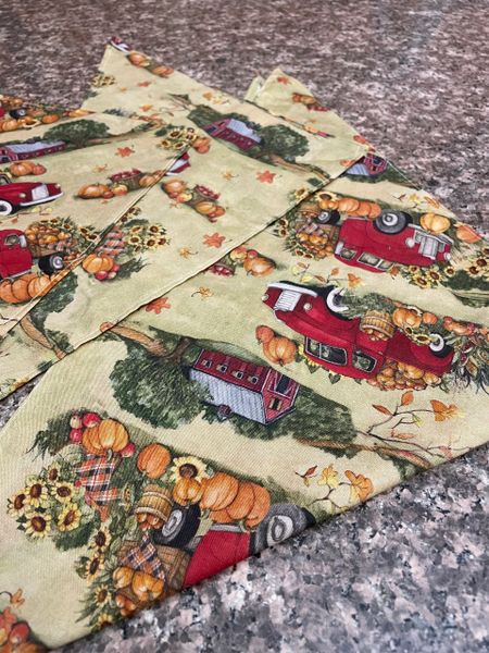 Fall Farm Truck Bandanna