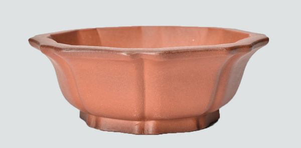 Unglazed Round Chinese Bonsai Pot