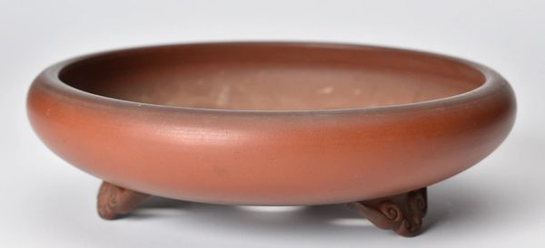 Unglazed Round Japanese Bonsai Pot Bigei