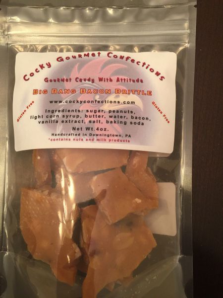 Peanut Brittle with Bacon (4 oz. resealable pouch)
