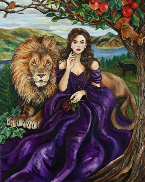 Limited Edition, ‘the Lady & The Lion’ A1 Size Giclee Prints (59.4 X 84 