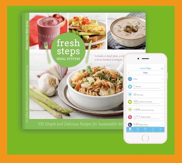 Fresh Steps Meal System Cookbook Healthtrac App Included Allied Medical Weight Loss