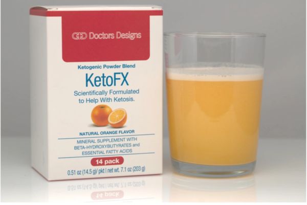 KetoFX - Ketogenic Powder Blend - Orange Cream (14 per box)