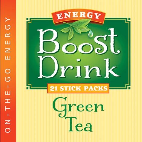 Green Tea Energy Boost Drink - (21ct.) Low Cal/Low Carb