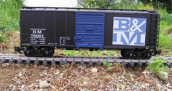 BOSTON AND MAINE R.R. 40 FT BOXCAR G-CAL DECAL SET