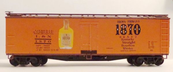 BROWN-FORMAN 1870 WHISKEY HO SCALE DECAL SET.