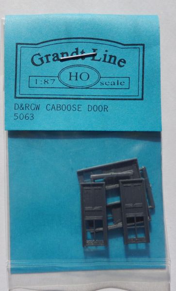 GRANDT 5063 D&RGW CABOOSE TYPE DOORS KIT. HO SCALE.