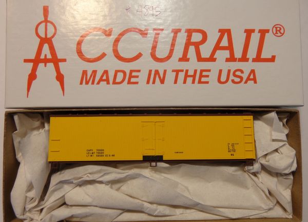 ACCURAIL 4895 40 FT WOOD REEFER- YELLOW, DATA